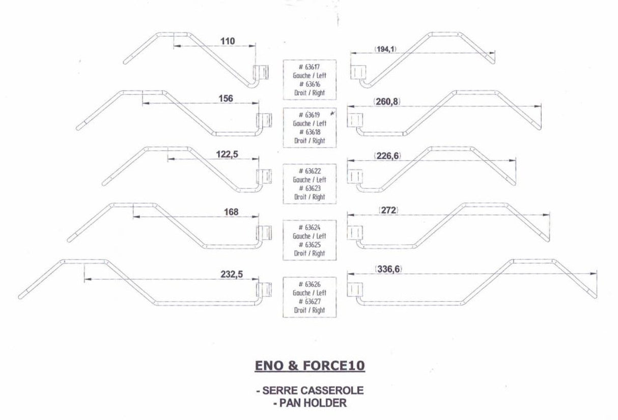 Eno Spare Part - Eno/Force 10 pot holders